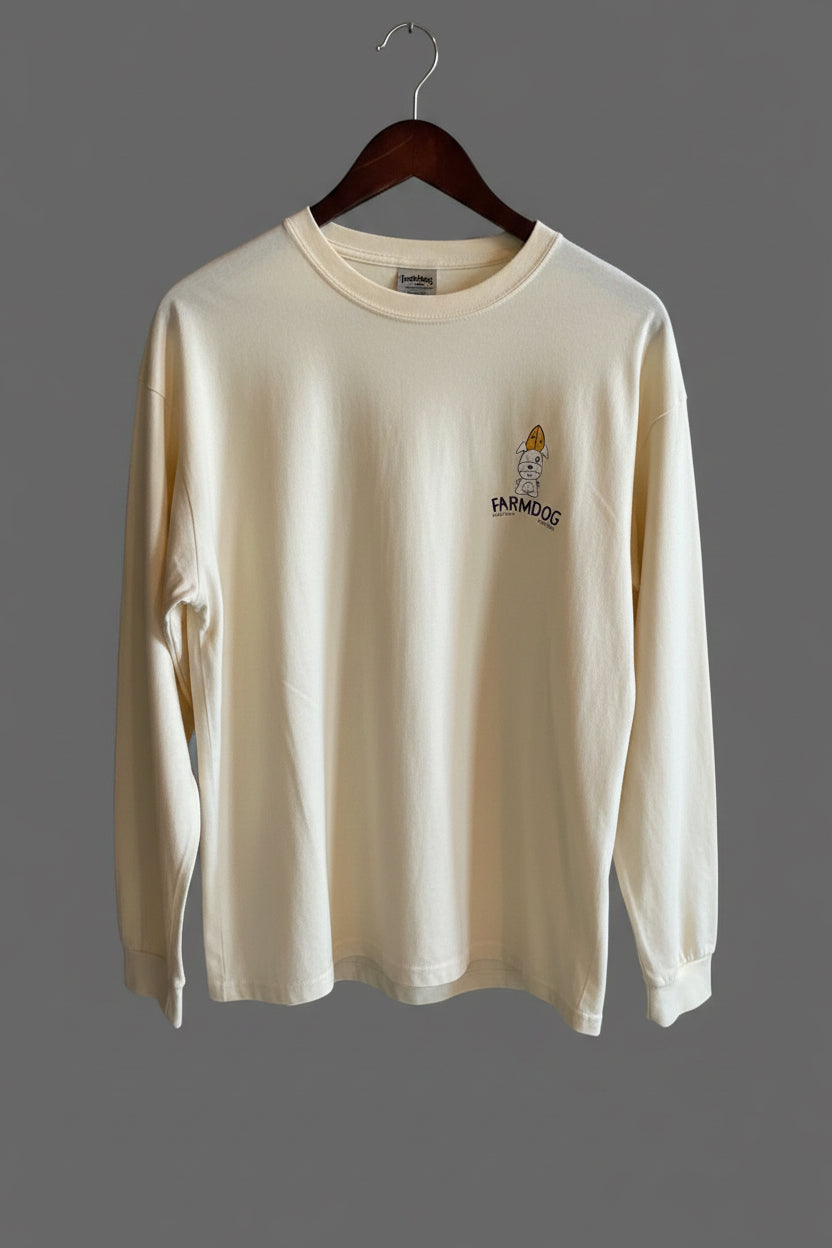 Farmdog Surf Men's OG Logo Garment Dyed Long Sleeve Tee