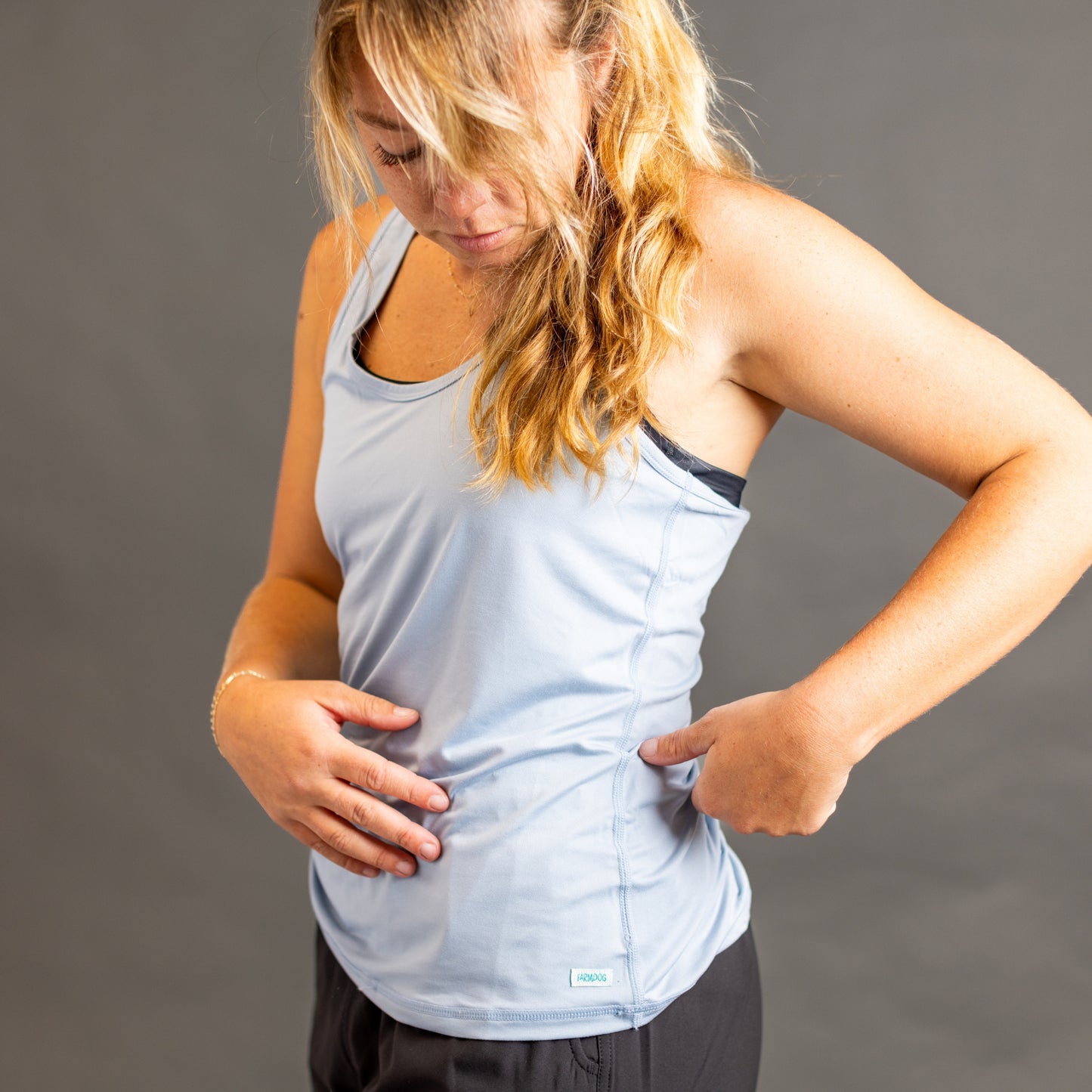 FDG-OBX Women's Colibri Racerback Tank Sky Blue