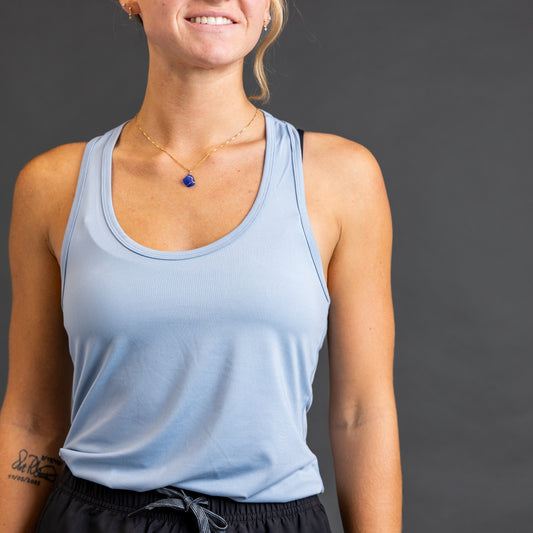 FDG-OBX Women's Colibri Racerback Tank Sky Blue
