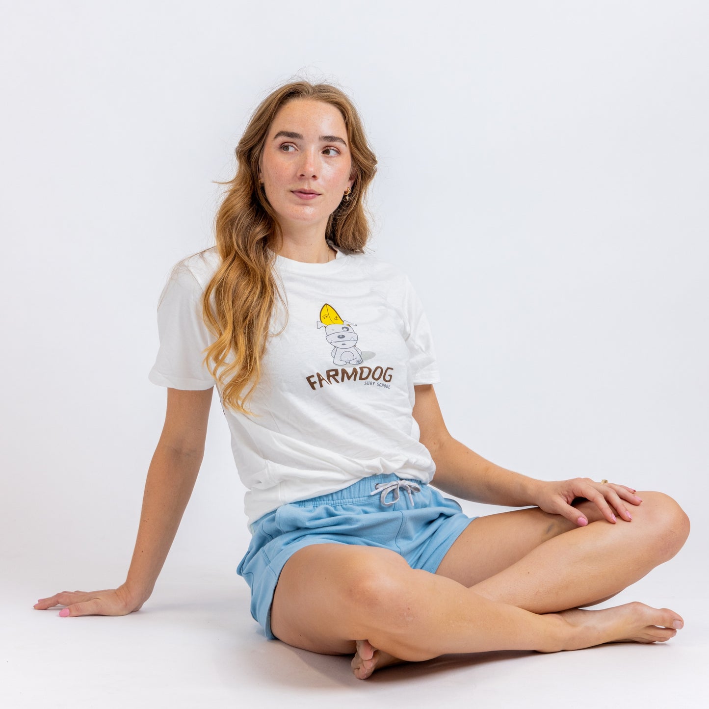 Farmdog Heritage Surf School T-Shirt White