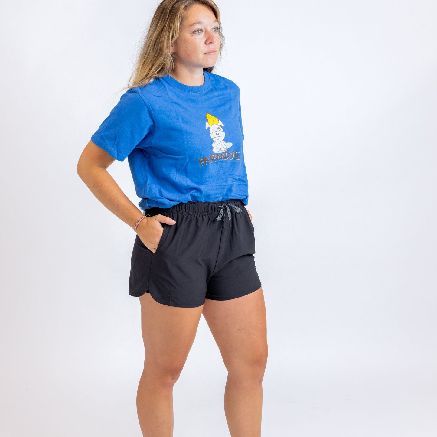 Farmdog Heritage Surf School T-Shirt Royal Blue