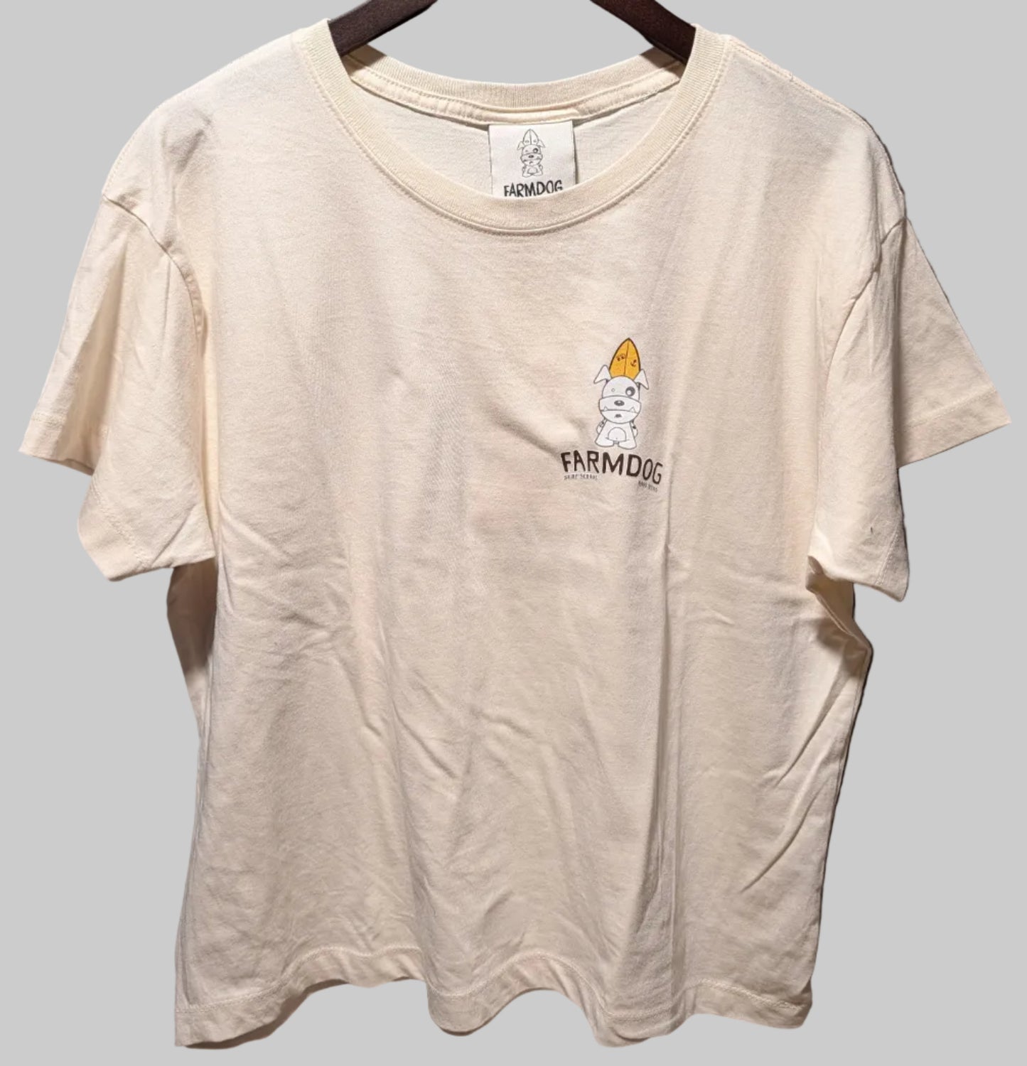 Farmdog Surf Women's OG Logo Cropped Garment Wash Tee