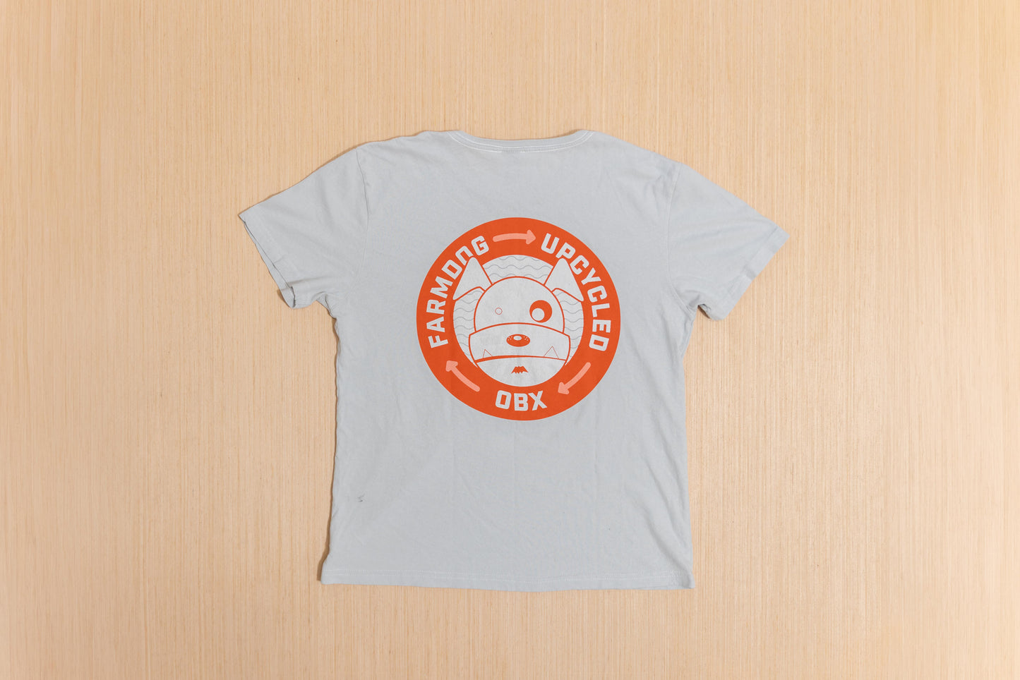 Farmdog Upcycled Unisex T-Shirt Light Gray