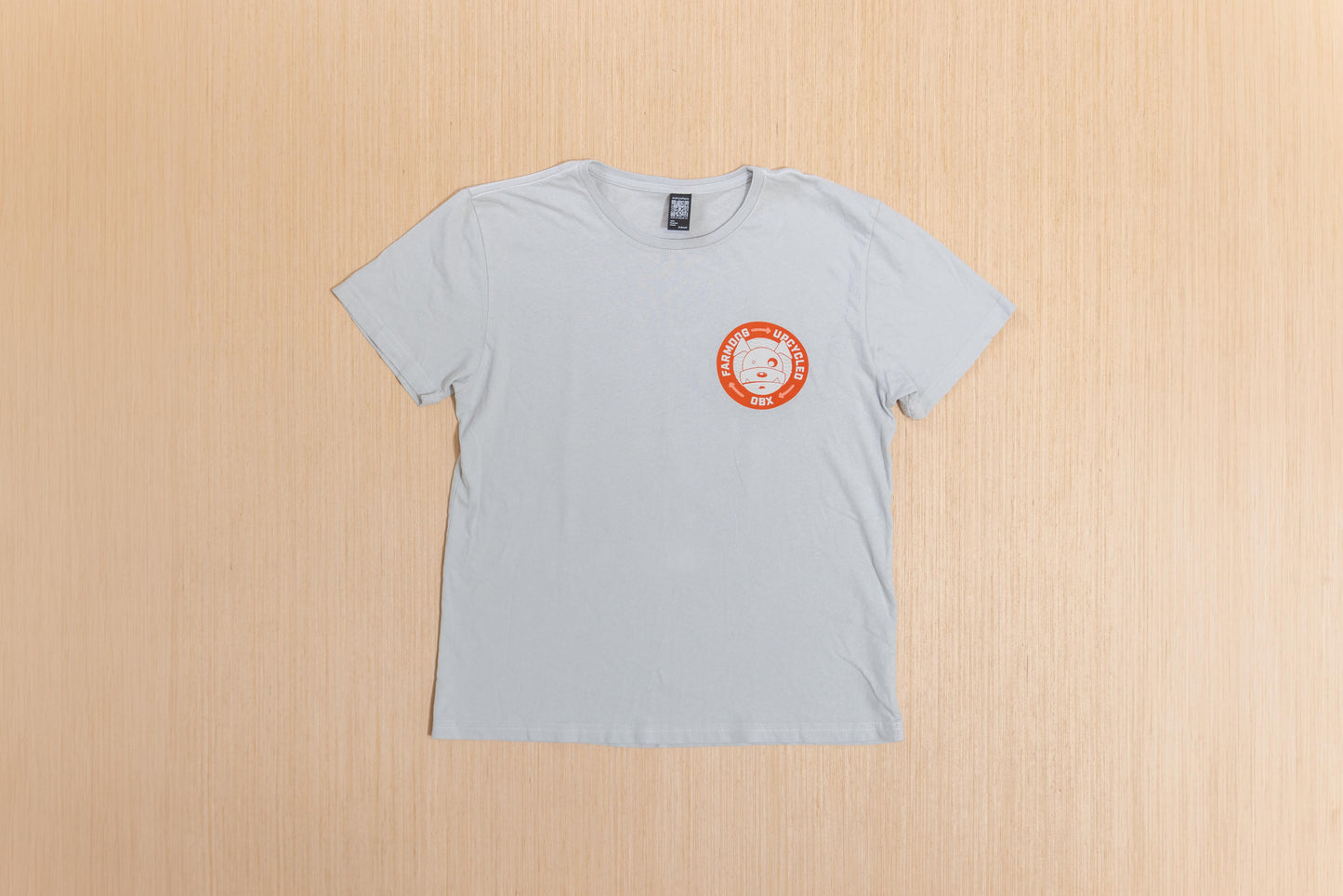 Farmdog Upcycled Unisex T-Shirt Light Gray