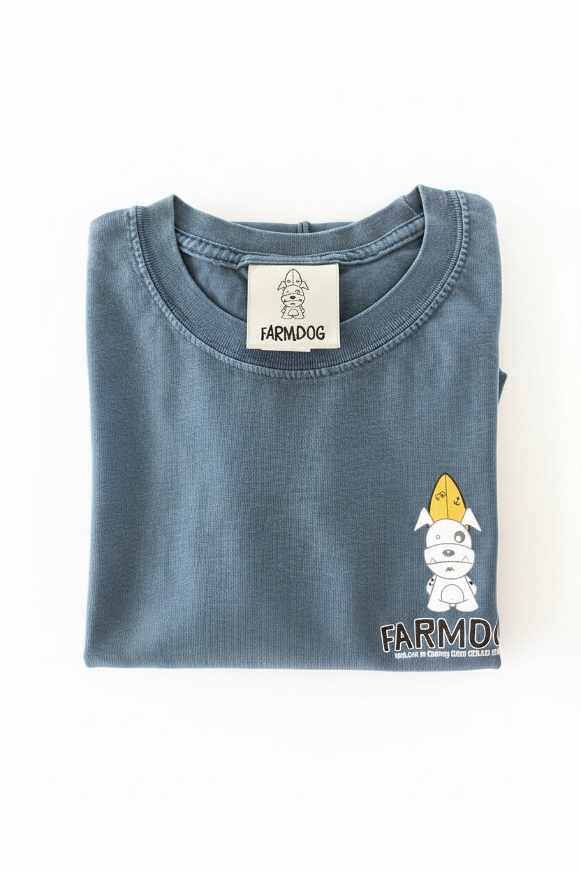 Farmdog Surf Kids OG Logo Garment Dyed Tee