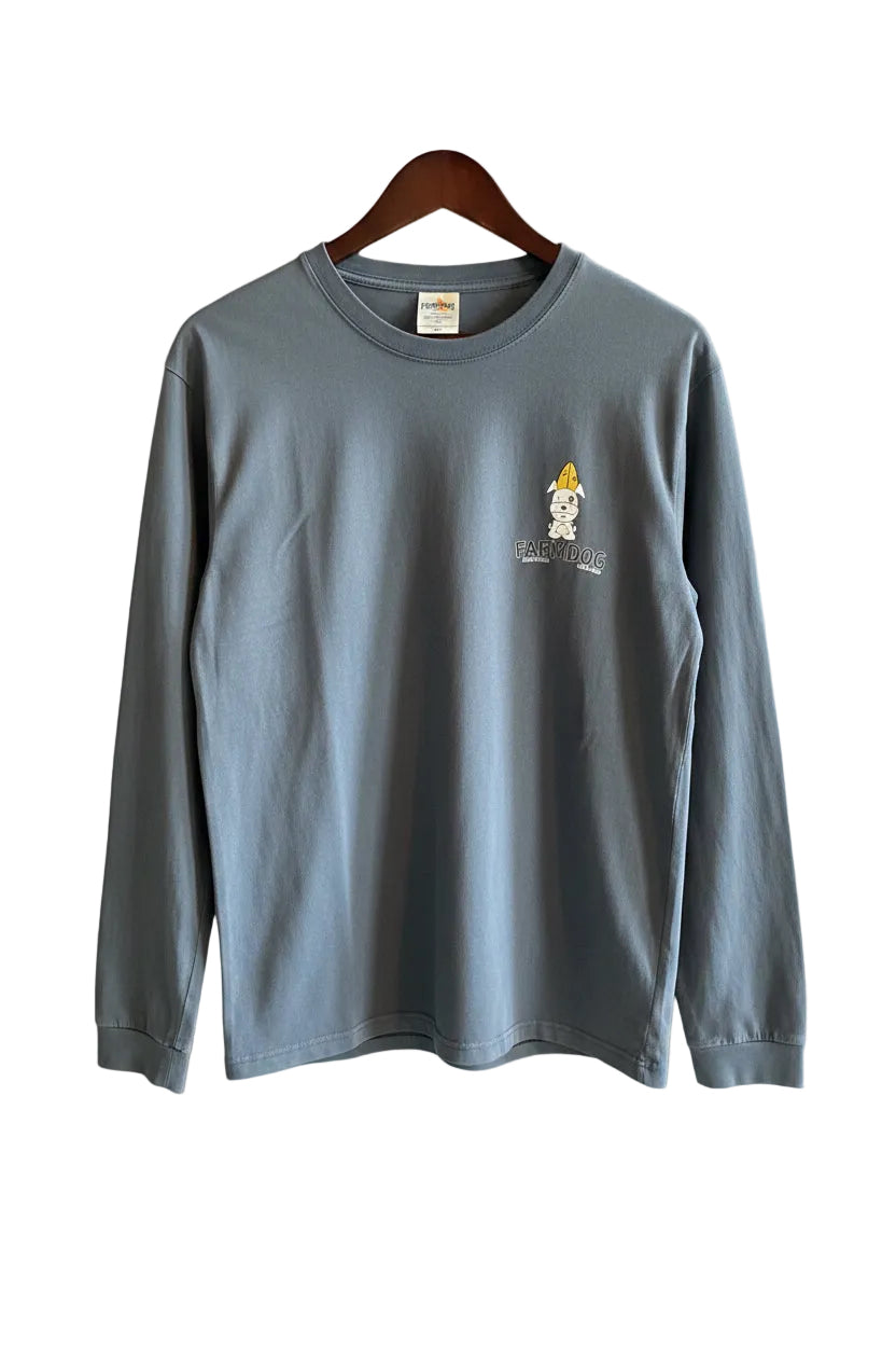 Farmdog Surf Men's OG Logo Garment Dyed Long Sleeve Tee