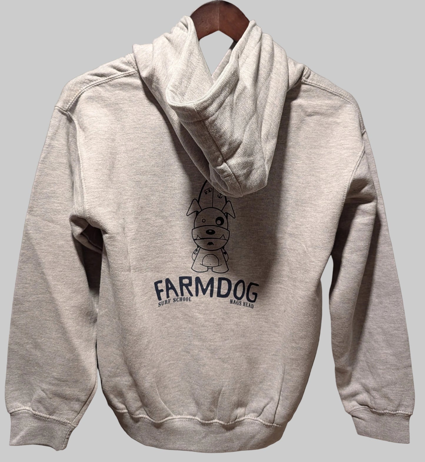 Farmdog Surf Kids OG Outline Surf School Logo Hooded Sweatshirt