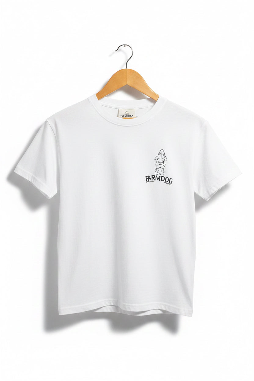 Farmdog Surf Kids OG Outline Surf School Logo Short Sleeve Tee