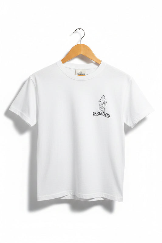 Farmdog Surf Kids OG Outline Surf School Logo Short Sleeve Tee