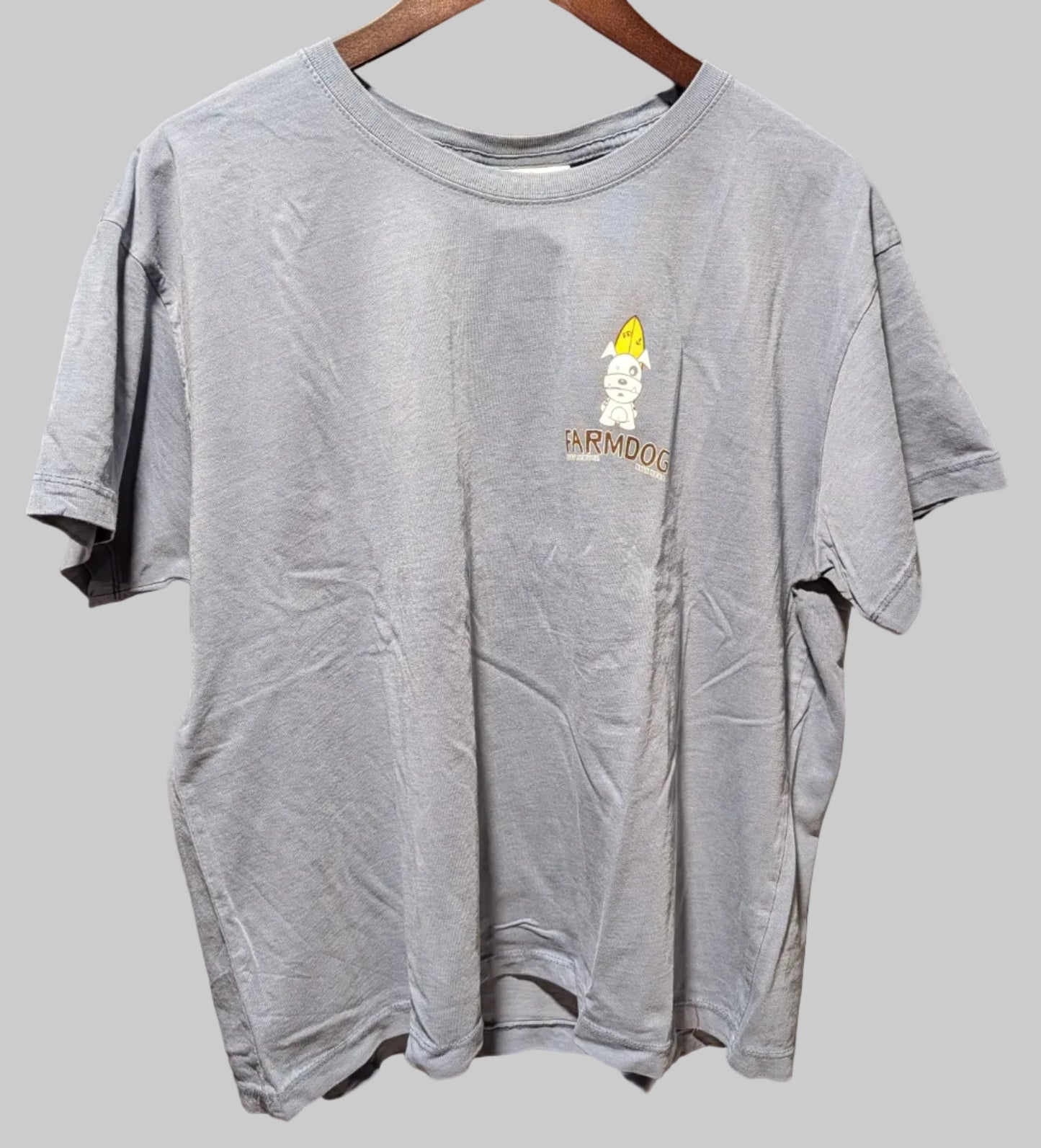 Farmdog Surf Women's OG Logo Cropped Garment Wash Tee