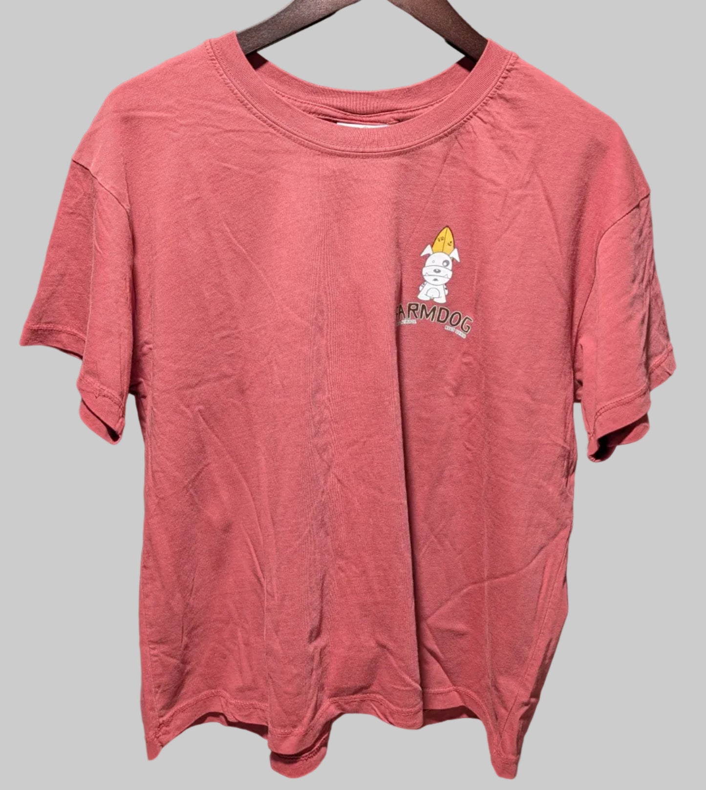 Farmdog Surf Women's OG Logo Cropped Garment Wash Tee